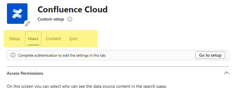 Custom Setup Tabs
